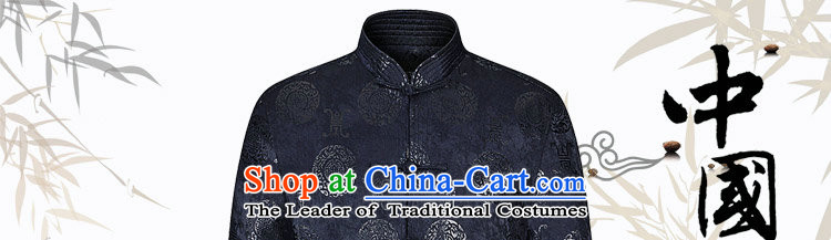 It during the Spring and Autumn in New older men Tang Dynasty Chinese collar improved father boxed modern Tang dynasty pure cotton retro jacket color navy 190 pictures, prices, brand platters! The elections are supplied in the national character of distribution, so action, buy now enjoy more preferential! As soon as possible.
