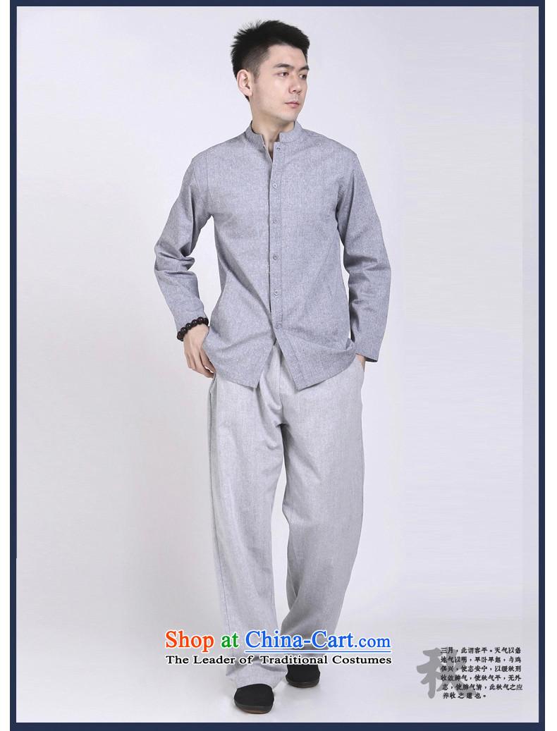 China wind linen men's trousers, APEC middle-aged men and casual pants trousers loose Tang Dynasty Large meditation trousers Gray L picture, prices, brand platters! The elections are supplied in the national character of distribution, so action, buy now enjoy more preferential! As soon as possible.