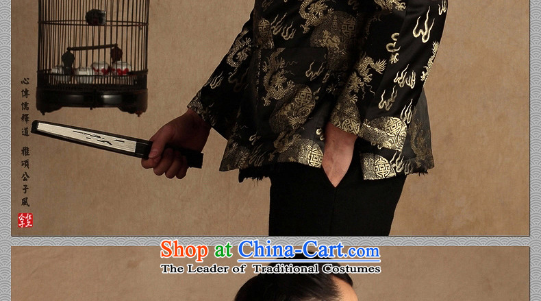 Cd 3 China wind Fu Lu Tang Dynasty Chinese Nation male robe Sau San improved leisure cotton jacket winter robe thick blue dragon in the new picture (M), prices, brand platters! The elections are supplied in the national character of distribution, so action, buy now enjoy more preferential! As soon as possible.