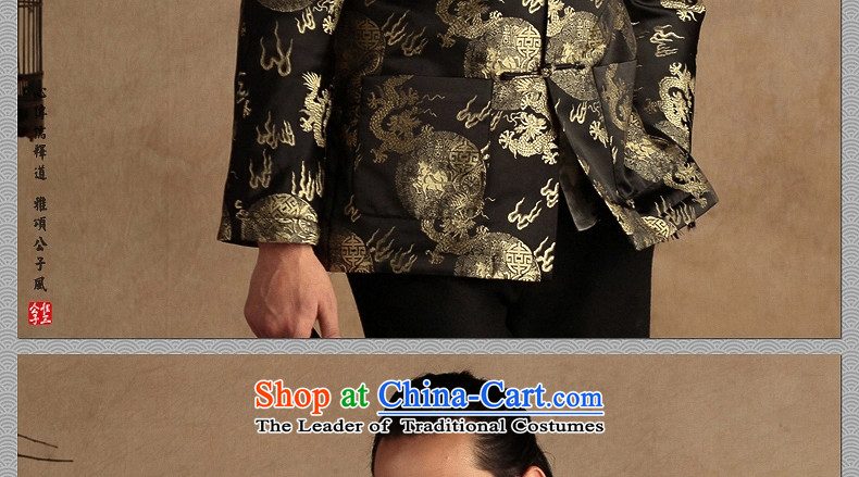 Cd 3 China wind Fu Lu Tang Dynasty Chinese Nation male robe Sau San improved leisure cotton jacket winter robe thick blue dragon new small picture (S), prices, brand platters! The elections are supplied in the national character of distribution, so action, buy now enjoy more preferential! As soon as possible.