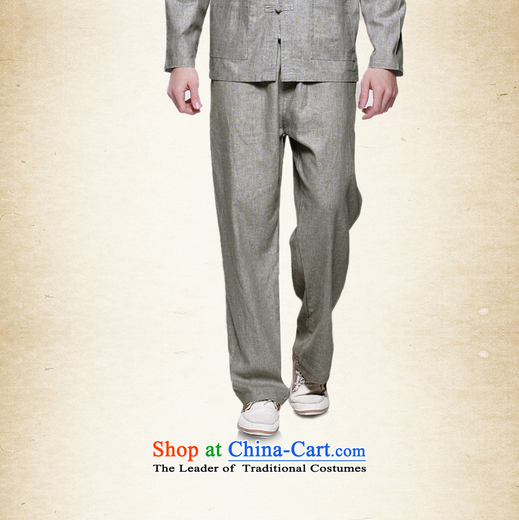 Spring 2015 Yang Shuai men linen pants China Wind Pants and Tang Chinese spring and summer comfort and breathability men's trousers, wild, elastic waist with drawcord Ma Gray (40/170) pictures, trousers price, brand platters! The elections are supplied in the national character of distribution, so action, buy now enjoy more preferential! As soon as possible.