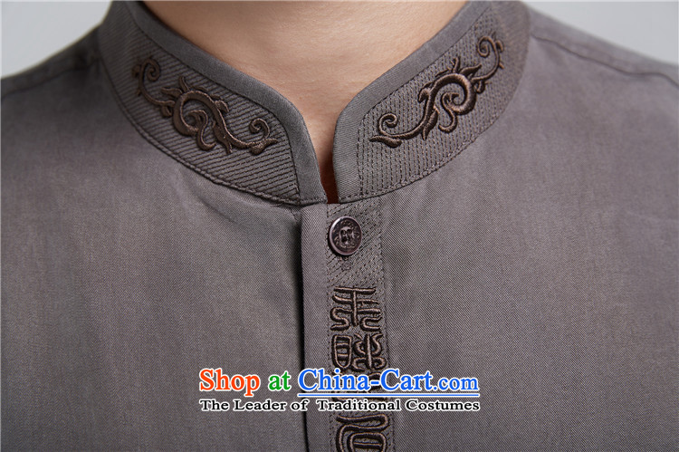 Q Shinsaibashi represented a health spring (men's new men tencel shirt improved embroidery Tang dynasty WXZ1785 BROWN L 46 pictures, prices, brand platters! The elections are supplied in the national character of distribution, so action, buy now enjoy more preferential! As soon as possible.