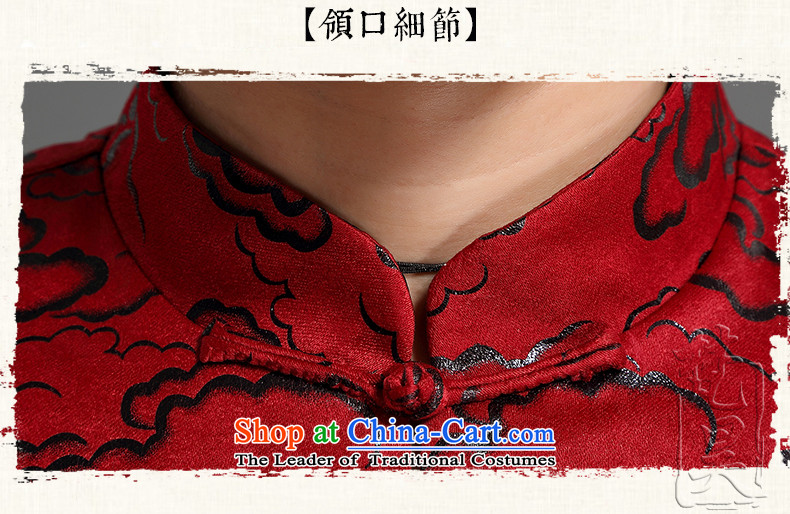 Van Gogh's 2015 new men Tang jackets in older long-sleeved jacket Tang Dynasty Chinese tunic autumn and winter Mock-neck J1518 RED XXL picture, prices, brand platters! The elections are supplied in the national character of distribution, so action, buy now enjoy more preferential! As soon as possible.