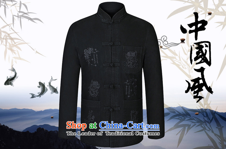 Mr James TIEN made of pure cotton jacket Tang blouses spring and autumn in New older men's jackets national wind up long-sleeved detained Tang dynasty sand washing cotton card its 175- 190 pictures, prices, brand platters! The elections are supplied in the national character of distribution, so action, buy now enjoy more preferential! As soon as possible.