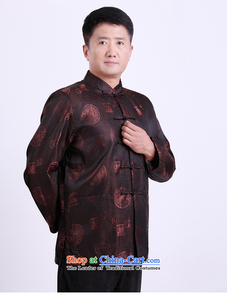 With the Chinese Tang dynasty men's large number of elderly persons, extra thick winter clothing brown XXL spring birthday picture, prices, brand platters! The elections are supplied in the national character of distribution, so action, buy now enjoy more preferential! As soon as possible.