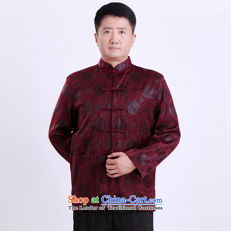 There is a property in the Chinese Tang dynasty men's older men's jackets for larger thick cotton purple XXL, China wind has Monogatari (wuyouwuyu) , , , shopping on the Internet