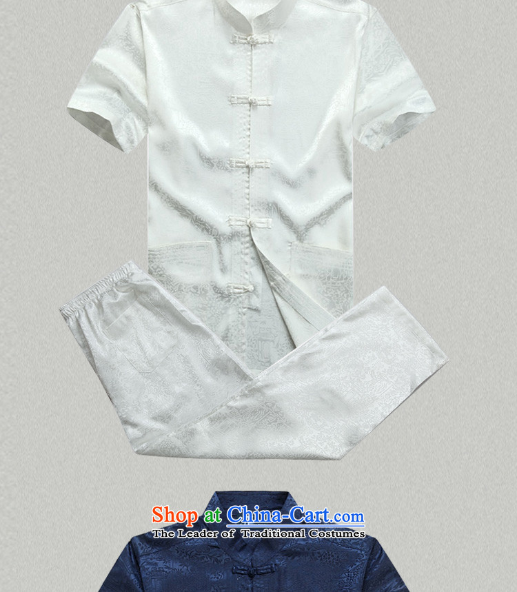- Wolf JEYA-WOLF, New Package Tang dynasty men's short-sleeved light summer of Tang Dynasty MEN'S NATIONAL leisure wears the River During the Qingming Festival