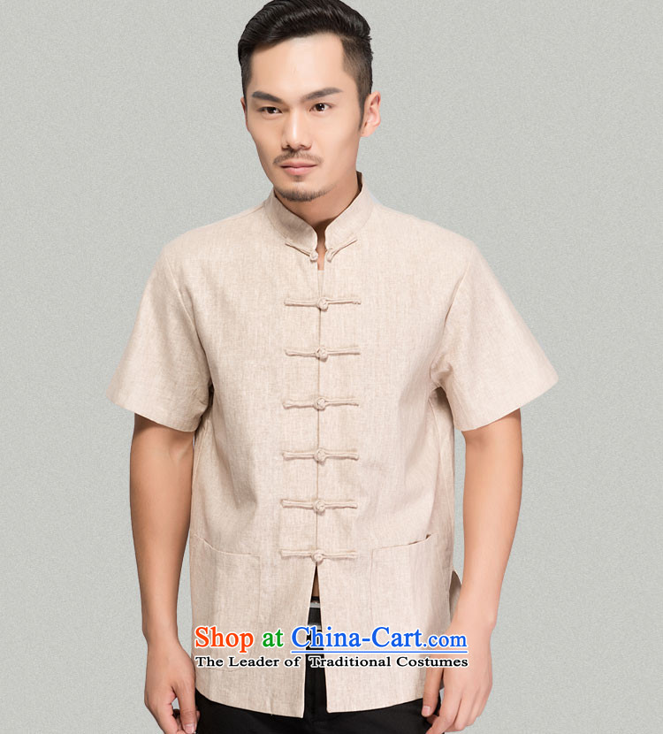 - Wolf JEYA-WOLF, New Tang dynasty men's short-sleeved T-shirt cotton linen advanced light summer of Tang Dynasty MEN'S NATIONAL leisure, handcrafted m Yellow 180/XL picture, prices, brand platters! The elections are supplied in the national character of distribution, so action, buy now enjoy more preferential! As soon as possible.