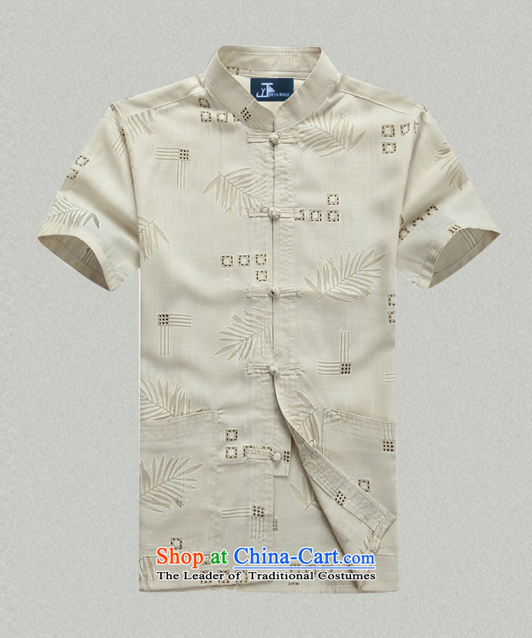 - Wolf JEYA-WOLF, New Tang dynasty men's short-sleeved T-shirt summer fine cotton linen thin, men Tang dynasty, white 190/XXXL national leisure picture, prices, brand platters! The elections are supplied in the national character of distribution, so action, buy now enjoy more preferential! As soon as possible.