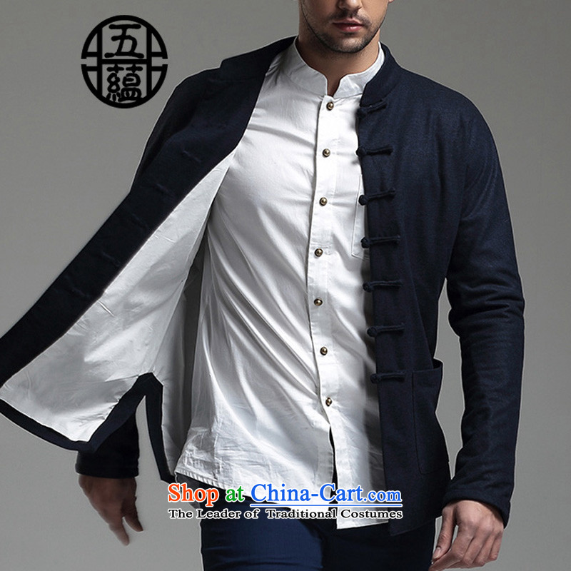 Azzu defense (azouari) China wind men long-sleeved blouses winter Tang Dynasty Chinese collar Sau San spend gray jacket XS, Azous (AZOUARI) , , , shopping on the Internet