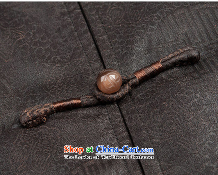 Azzu (azouari) Heung-cloud of defense even cuff Tang Dynasty Chinese classical men jacket coat men brown, 46 pictures, manually price, brand platters! The elections are supplied in the national character of distribution, so action, buy now enjoy more preferential! As soon as possible.