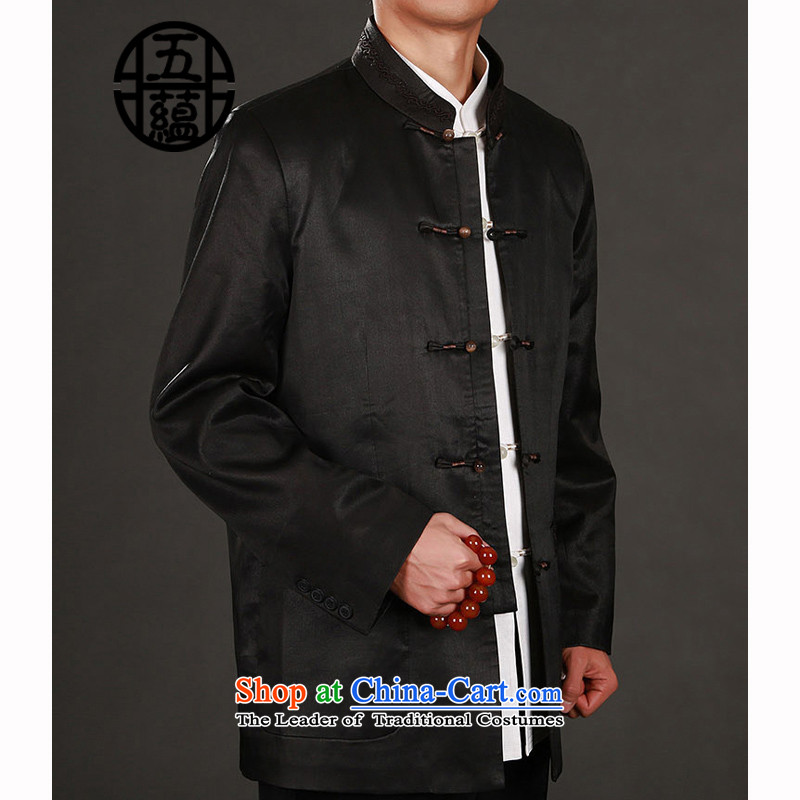 Azzu (azouari) Heung-cloud yarn- Chinese men's jackets and refined, deep coffee-colored manually manually) 53/481 AZZU AZOUARI () , , , shopping on the Internet
