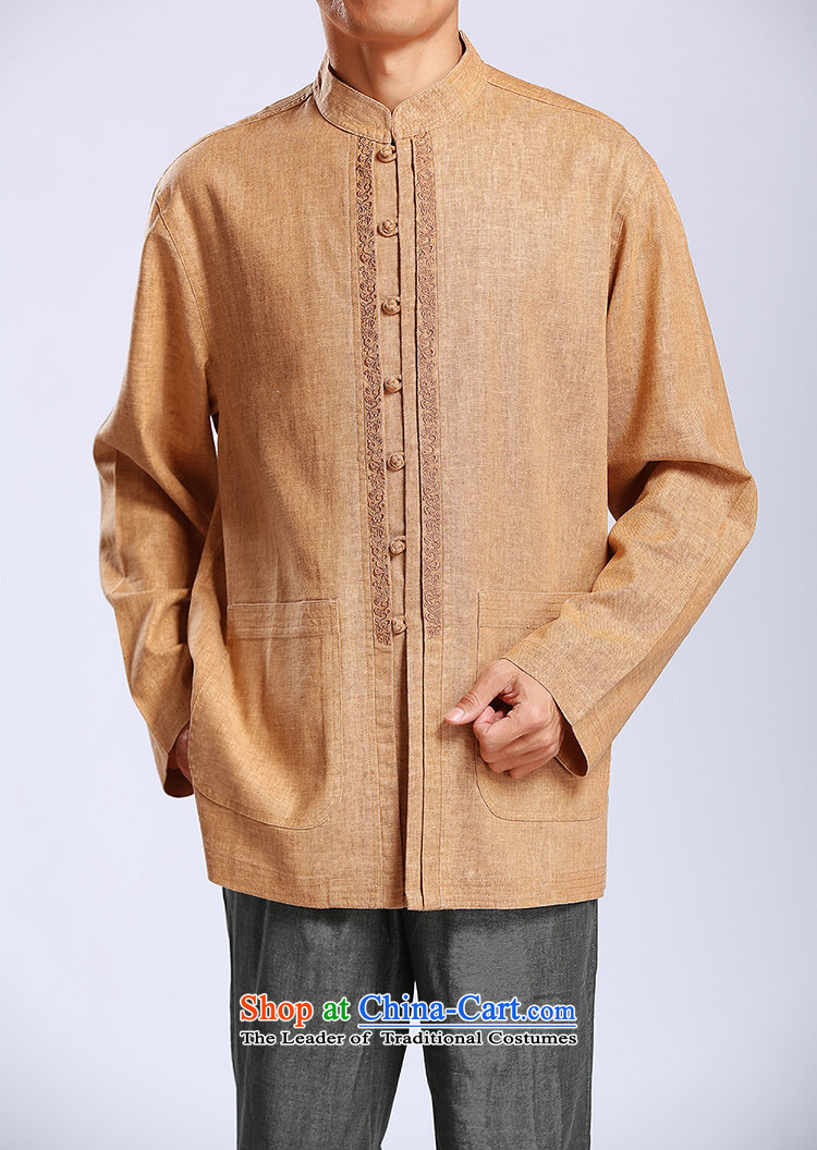 Azzu (azouari) defense linen Tang Dynasty Men's Mock-Neck Tray Tie long-sleeved shirt and yellow 50 pictures, prices, brand platters! The elections are supplied in the national character of distribution, so action, buy now enjoy more preferential! As soon as possible.