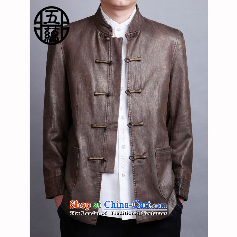 Azzu _azouari_ Heung-cloud yarn- Chinese Disc detained men's jackets for autumn and winter by Tang blouses lady Green 48
