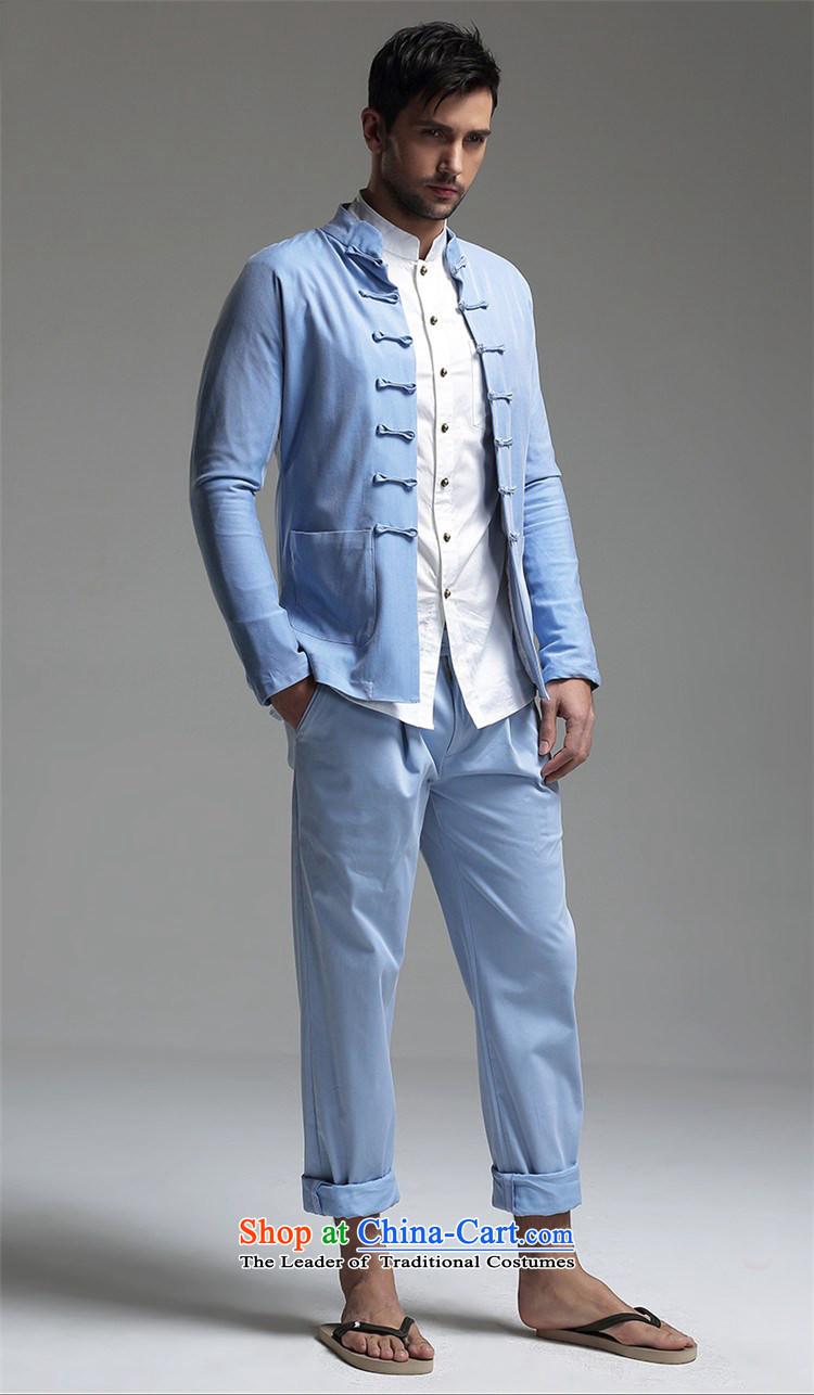Azzu defense (azouari) China wind men Sau San Tong boxed long-sleeved Chinese cotton jacket light blue XXXL is no refund not switch to custom picture, prices, brand platters! The elections are supplied in the national character of distribution, so action, buy now enjoy more preferential! As soon as possible.