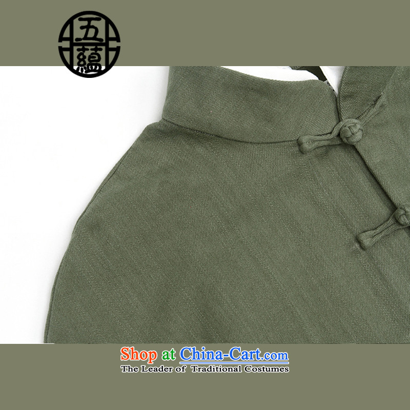 Azzu defense (azouari) China wind men Sau San Tong boxed long-sleeved jacket cotton removable green XL, Azous (AZOUARI) , , , shopping on the Internet