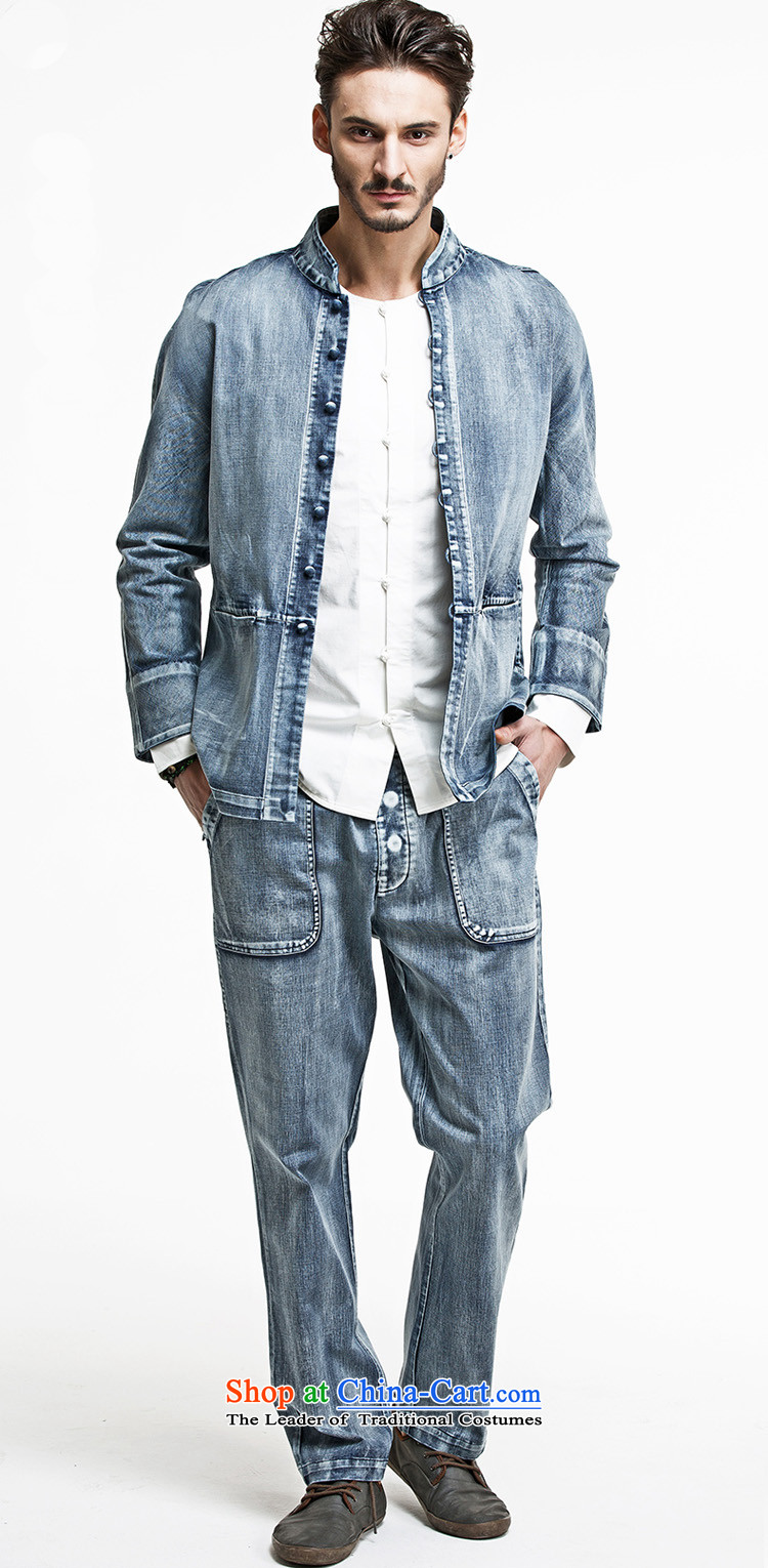Azzu defense (azouari) China wind men Sau San features a long-sleeved jacket leisure Denim blue XL Photo, prices, brand platters! The elections are supplied in the national character of distribution, so action, buy now enjoy more preferential! As soon as possible.