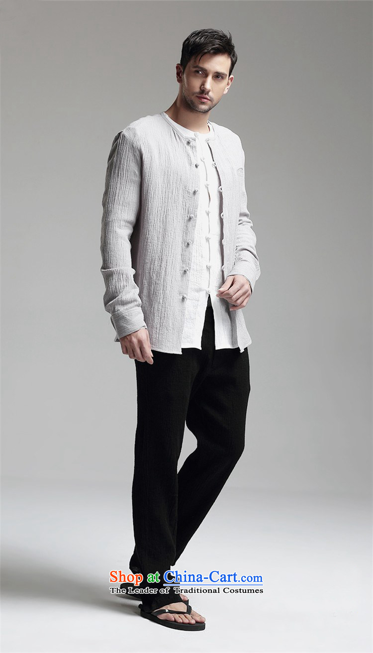 Azzu defense (azouari) China wind men long-sleeved shirt, linen/cotton Sau San leisure round-neck collar wrinkle Ma Tei s pictures, price black, brand platters! The elections are supplied in the national character of distribution, so action, buy now enjoy more preferential! As soon as possible.