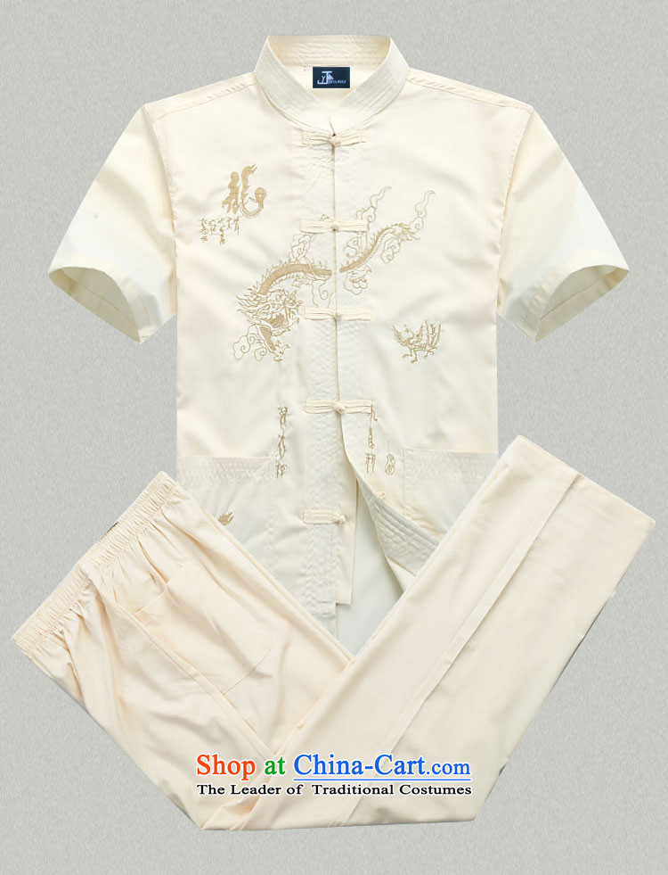 - Wolf JEYA-WOLF, New Package Tang dynasty men's short-sleeved light summer) Kit Man Tang casual kit retro embroidered dragon, dark blue set of pictures, prices, XL/180 brand platters! The elections are supplied in the national character of distribution, so action, buy now enjoy more preferential! As soon as possible.