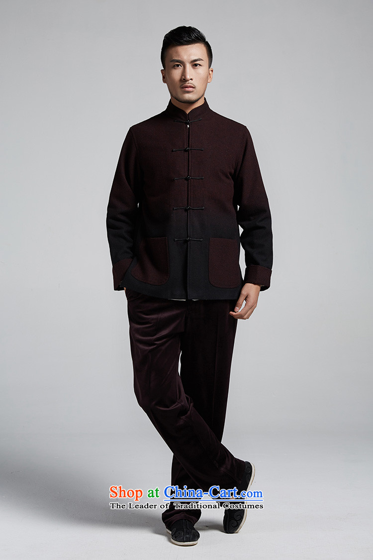 Fudo Magic Mok, wool gradient young men Tang dynasty 2015 autumn and winter coats flip sleeve thick, China wind men and black and red 4XL Photo, prices, brand platters! The elections are supplied in the national character of distribution, so action, buy now enjoy more preferential! As soon as possible.
