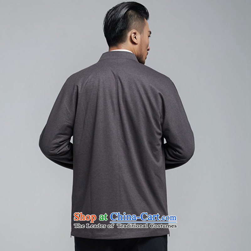 De Fudo Exclusive stylish Sau San Tong replacing men in spring and autumn 2015 China Wind Jacket gray long-sleeved shirt , L'Fudo shopping on the Internet has been pressed.