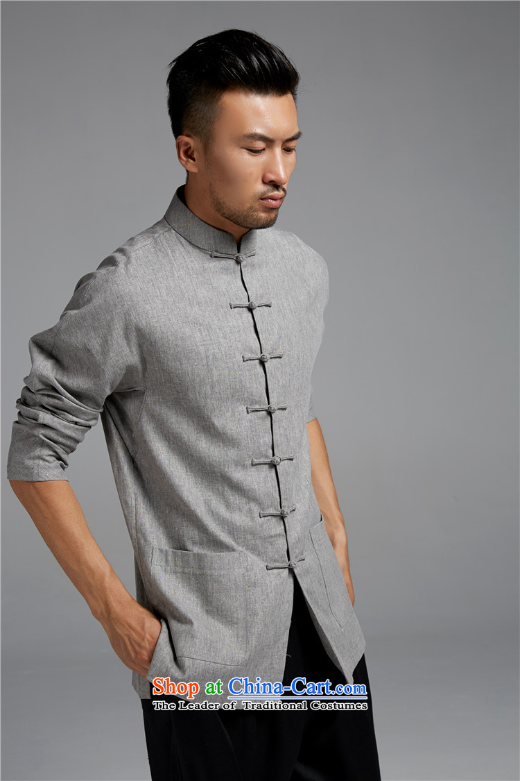 Fudo Dong Jun De cotton linen men Tang dynasty improved traditional shirt shoulder even China wind youth Stylish spring and autumn 2015 Sau San rice white 2XL Photo, prices, brand platters! The elections are supplied in the national character of distribution, so action, buy now enjoy more preferential! As soon as possible.