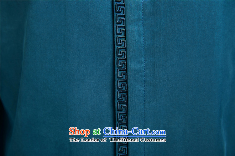 Fudo Kwan Tak World 2015 Import Tencel Tang dynasty and long-sleeved shirt, forming the basis for autumn and winter Youth Chinese shirt China wind men Chinese clothing blue 44 pictures, prices, brand platters! The elections are supplied in the national character of distribution, so action, buy now enjoy more preferential! As soon as possible.
