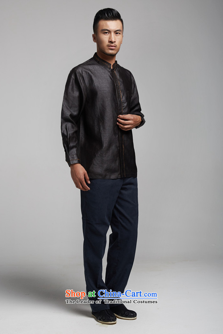 Fudo Nga Road, silk Tang dynasty men's shirts, cloud of incense long sleeves stereo embroidery China wind men in spring and autumn 2015 Black 46/L picture, prices, brand platters! The elections are supplied in the national character of distribution, so action, buy now enjoy more preferential! As soon as possible.