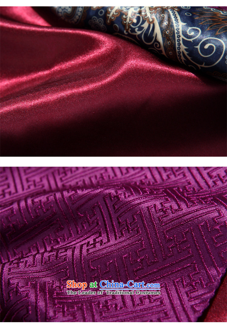 Kanaguri Mouse New Men shawl Tang Dynasty Chinese tunic collar Chinese Dress long-sleeved shirt clothing spring and fall jacket purple L picture, prices, brand platters! The elections are supplied in the national character of distribution, so action, buy now enjoy more preferential! As soon as possible.