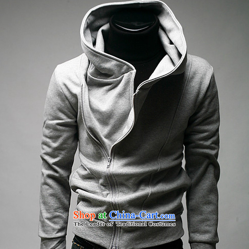 The first male jacket extreme spring and autumn 2015 Leisure thin boys juvenile male sweater Sau San with cap Korean students jacket clothes W02 (extreme L, coffee ZUNSHOU shopping on the Internet has been pressed.)