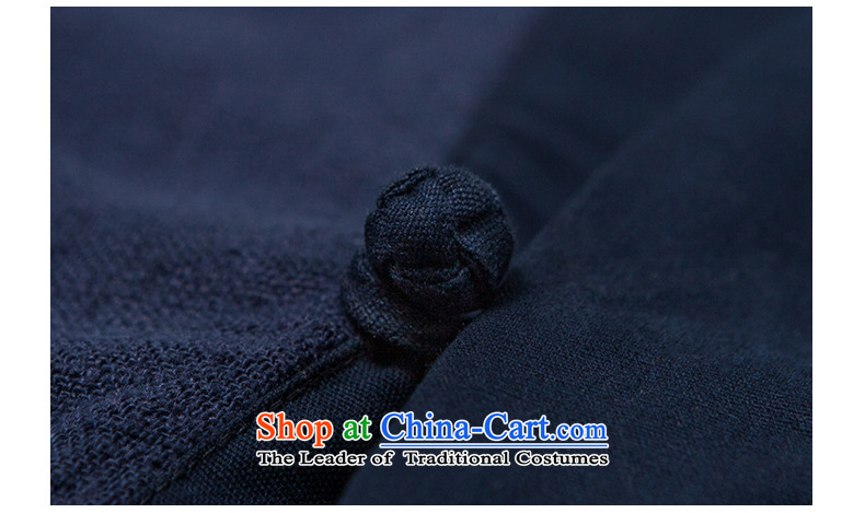 In Shan Abraham China wind innovation-han-Cardigan Chinese Zen shirt men stylish Ethnic Wind Jacket dark blue small (S) Leisure Picture, prices, brand platters! The elections are supplied in the national character of distribution, so action, buy now enjoy more preferential! As soon as possible.