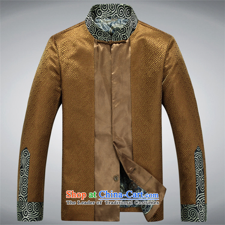 Hiv Rollet Spring New Men long-sleeved shirt, older men fall short in Tang Dynasty and long-sleeved gold XL Photo, prices, brand platters! The elections are supplied in the national character of distribution, so action, buy now enjoy more preferential! As soon as possible.