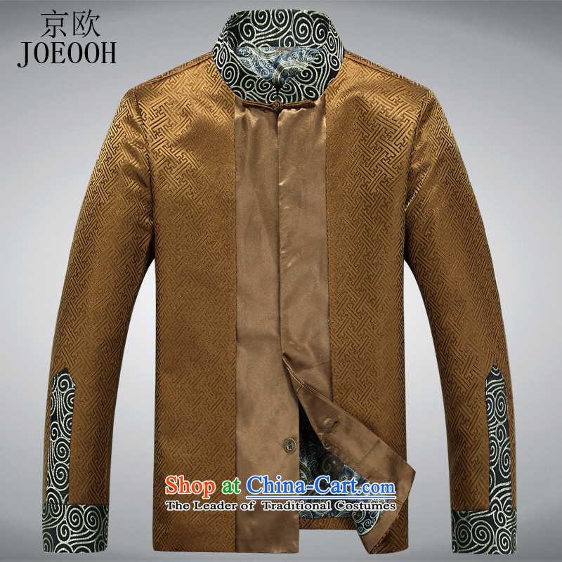 Beijing Europe China wind spring outfits men Tray Tie in Chinese Tang Tang jackets and older Ho Kyung Europe (the golden XXXL, JOE OOH) , , , shopping on the Internet
