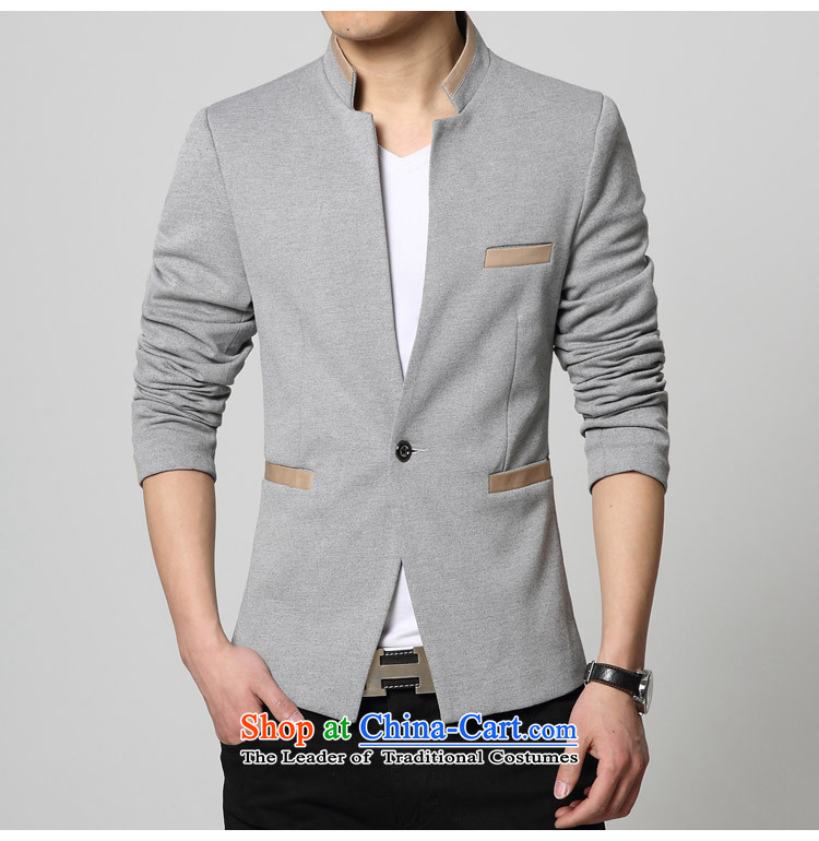Install the latest Autumn 2015 waxberry Korean men's leisure products collar small single West Chinese tunic suit coats knitting men's will suit gray 175/XL Sau San Picture, prices, brand platters! The elections are supplied in the national character of distribution, so action, buy now enjoy more preferential! As soon as possible.