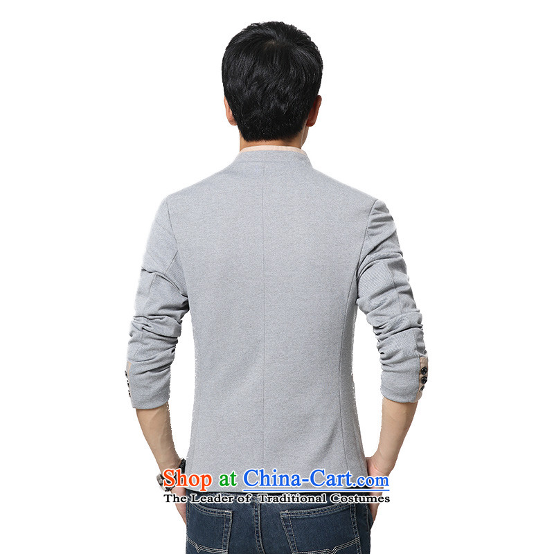 Install the latest Autumn 2015 waxberry Korean men's leisure products collar small single West Chinese tunic suit coats knitting men's will suit gray 175/xl,waxberry,,, Sau San shopping on the Internet