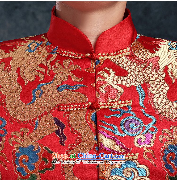 Bathing in the bridegroom Chinese style wedding suit Yao Classics bows services-soo marriage wo men serving Chinese tunic autumn and winter Tang Gown of worship men wear large thick red tailored red XL chest 130CM photo, prices, brand platters! The elections are supplied in the national character of distribution, so action, buy now enjoy more preferential! As soon as possible.