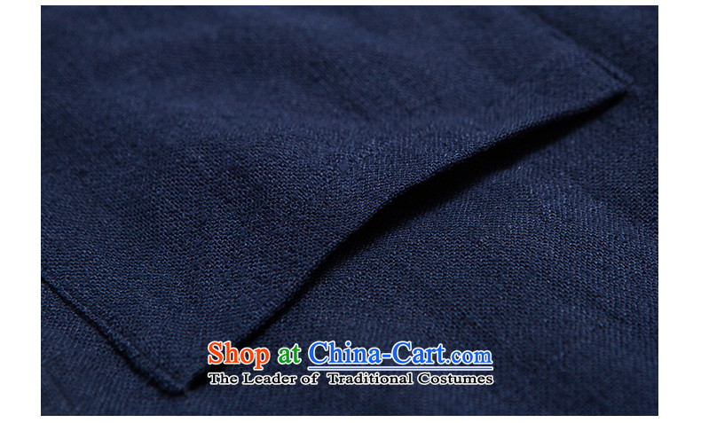 In Shan Abraham China wind new Zen a flap-han-male Cardigan Chinese style and comfort with dark blue shirt spring small picture (S), prices, brand platters! The elections are supplied in the national character of distribution, so action, buy now enjoy more preferential! As soon as possible.