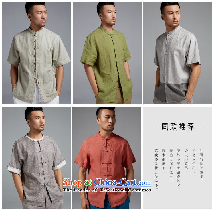 Fudo San-ching Tak linen collar men Tang dynasty 2015 summer short-sleeved China wind Chinese clothing XXXL Dark Blue Photo, prices, brand platters! The elections are supplied in the national character of distribution, so action, buy now enjoy more preferential! As soon as possible.