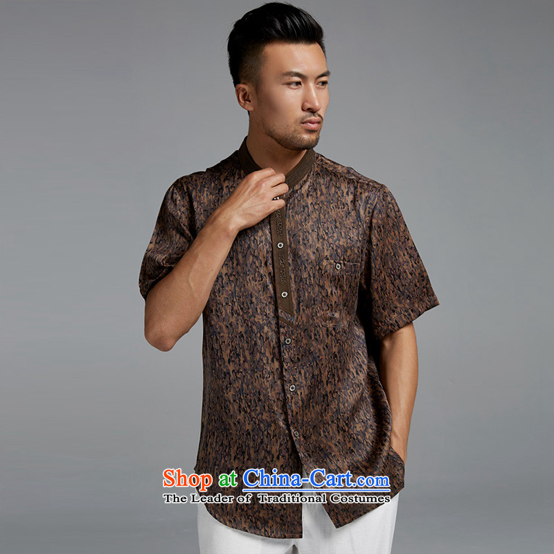 Fudo de drunken Chu 2015 Summer Chinese 100% silk anti-wrinkle short-sleeved Tang dynasty male new leisure boutique China wind suit XL, Tak Fudo shopping on the Internet has been pressed.