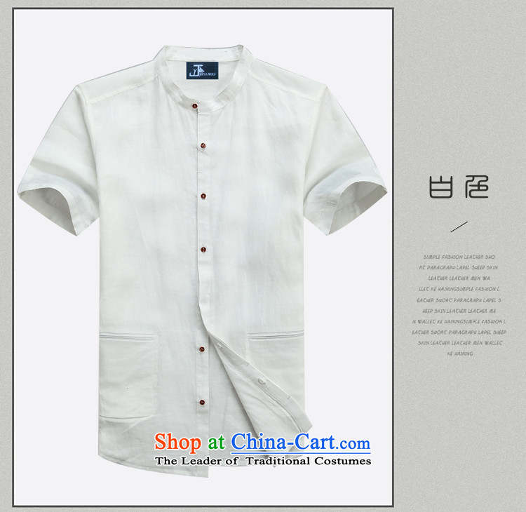 - Wolf JIEYA-WOLF, Tang dynasty men's short-sleeved linen summer pure color simple blouse neck shirt, small men loaded, Kane mine yellow earth 170/M picture, prices, brand platters! The elections are supplied in the national character of distribution, so action, buy now enjoy more preferential! As soon as possible.