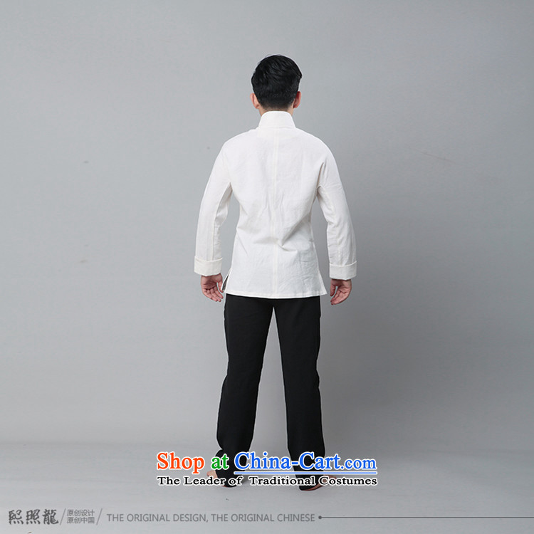 Hee-yong new double snapshot high collar long-sleeved shirt Tang dynasty men's jackets cotton linen Tang dynasty China wind White XL Photo, prices, brand platters! The elections are supplied in the national character of distribution, so action, buy now enjoy more preferential! As soon as possible.