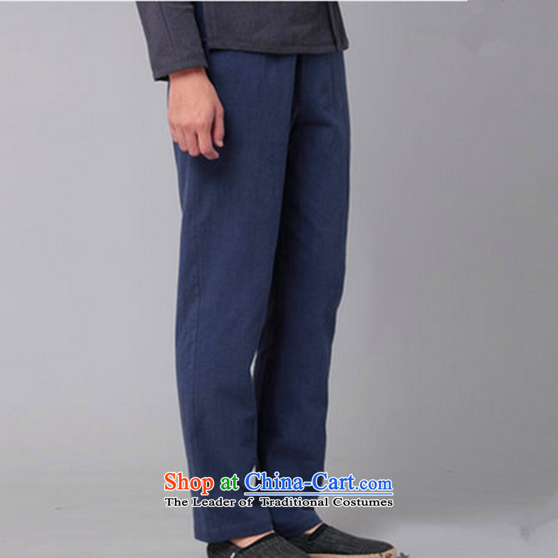 Hee-Snapshot Dragon Chinese Wind Pants and leisure cotton linen trousers with a straight Chinese men casual trousers , white-hee (XZAOLONG snapshot lung) , , , shopping on the Internet