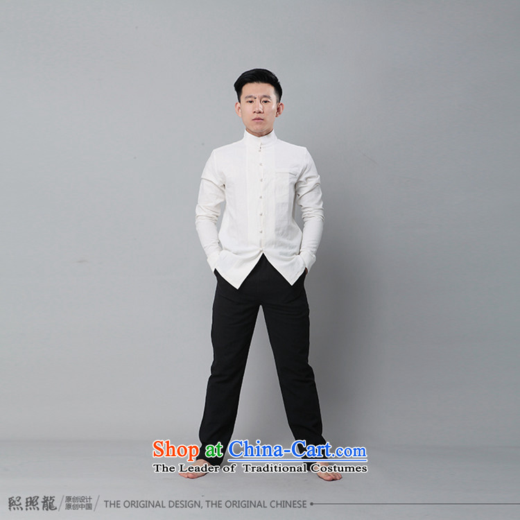 Hee-snapshot lung washed cotton linen china wind Stylish spring and autumn, Sau San Men long-sleeved shirt popular white shirt men s picture, prices, brand platters! The elections are supplied in the national character of distribution, so action, buy now enjoy more preferential! As soon as possible.