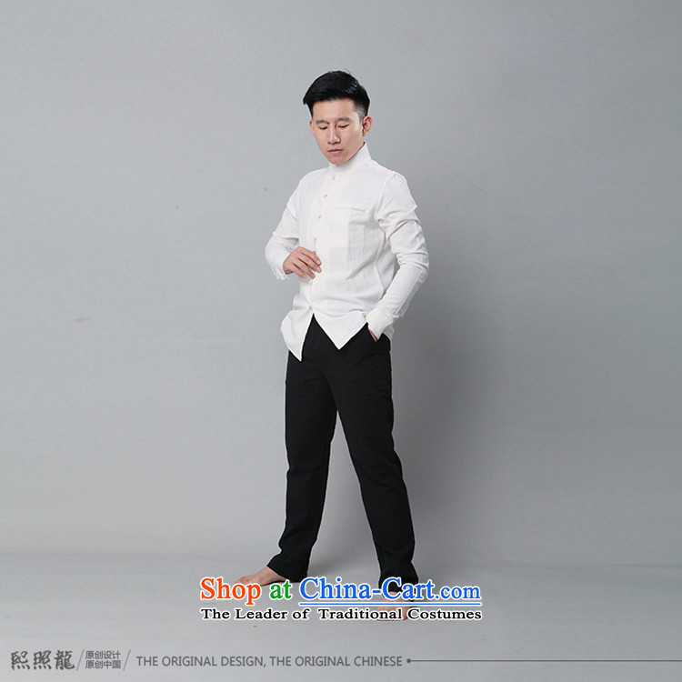 Hee-snapshot lung washed cotton linen china wind Stylish spring and autumn, Sau San Men long-sleeved shirt popular white shirt men s picture, prices, brand platters! The elections are supplied in the national character of distribution, so action, buy now enjoy more preferential! As soon as possible.