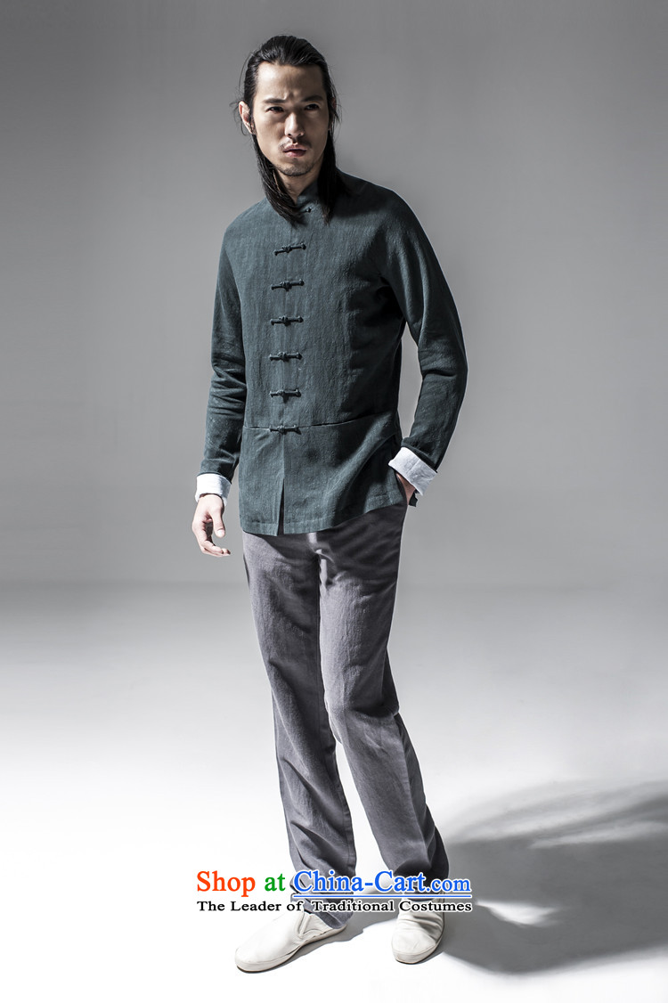 Hee-Snapshot Dragon 2015 new Chinese Han-Tang dynasty China Wind Jacket Taegeuk Service Men's Shirt Chinese Men's Mock-Neck dark green L picture, prices, brand platters! The elections are supplied in the national character of distribution, so action, buy now enjoy more preferential! As soon as possible.
