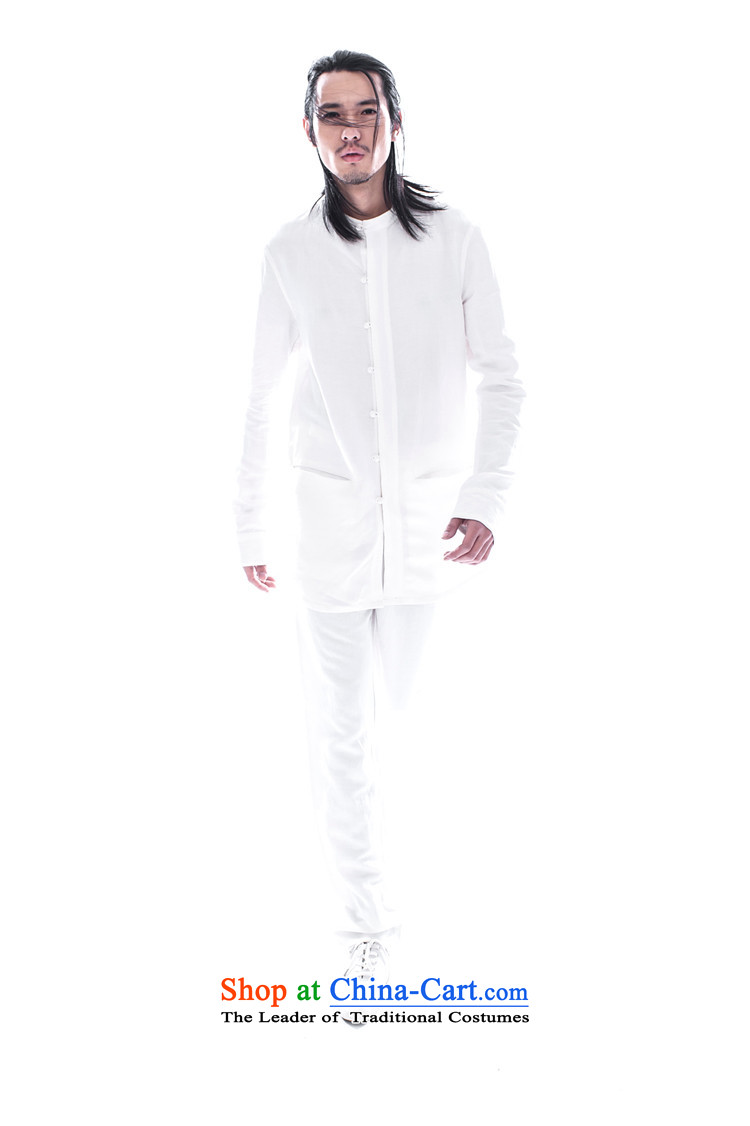 Hee-Snapshot Dragon 2015 China wind spring and autumn new Chinese shirt collar men long-sleeved shirts and stylish sleek Chinese White S picture, prices, brand platters! The elections are supplied in the national character of distribution, so action, buy now enjoy more preferential! As soon as possible.