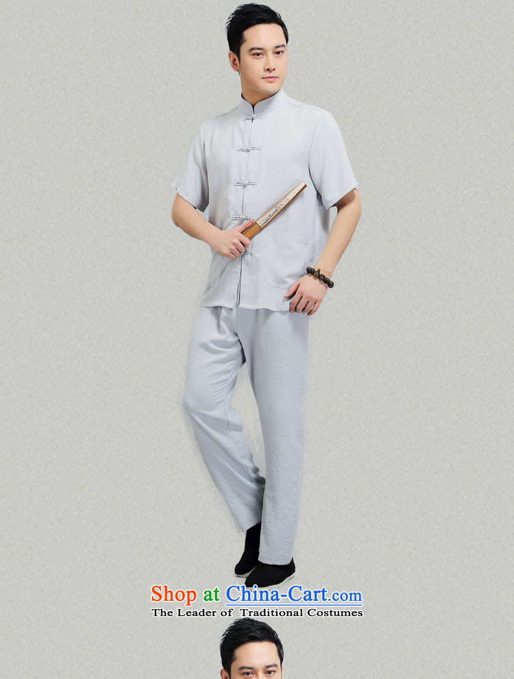 - Wolf JIEYA-WOLF, New Package Tang dynasty men's short-sleeved advanced cotton linen summer pure color minimalist, China wind men loaded, Kane mine-white a picture, the price and the 170/M brand platters! The elections are supplied in the national character of distribution, so action, buy now enjoy more preferential! As soon as possible.