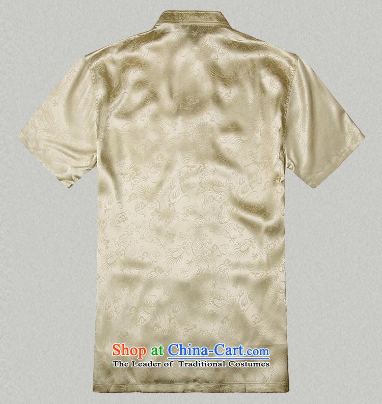 - Wolf JIEYA-WOLF, New Tang dynasty men's summer short-sleeved silk golden dragon figure handcrafted disc players, set port pants a 170/M white T-shirt, prices, brand image of Platters! The elections are supplied in the national character of distribution, so action, buy now enjoy more preferential! As soon as possible.