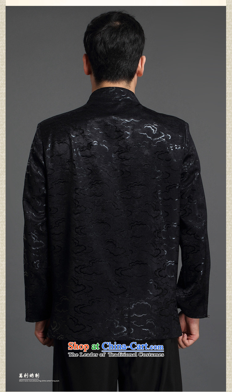 Million, 2015 autumn and winter new products men's jacket from older Tang business and leisure wedding dresses embroidery China wind long-sleeved thick black (Tang cotton waffle 185(XXL) pictures), prices, brand platters! The elections are supplied in the national character of distribution, so action, buy now enjoy more preferential! As soon as possible.