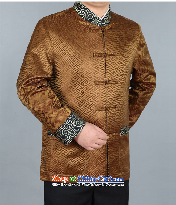 The elderly in the euro Beijing long-sleeve sweater in Tang Dynasty during the spring and autumn New Men, Tang blouses Tang Dynasty Chinese men's jackets gold XL Photo, prices, brand platters! The elections are supplied in the national character of distribution, so action, buy now enjoy more preferential! As soon as possible.